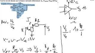 amplificateur opérationnel  exercice 1 darija [upl. by Weyermann]