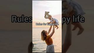 5 Rules for happy life 😱😱 shorts youtubeshorts islamicvideo rules happy life yt [upl. by Maag281]