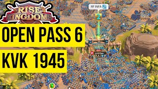 LIVE OPEN PASS 6 KVK 1945 1846 LETS GOOO Rise Of Kingdoms ROK Indonesia [upl. by Neelear]