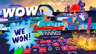 20 million  bets bigger wins playing roulette Vegas Infinite by PokerStars VR [upl. by Gatian]