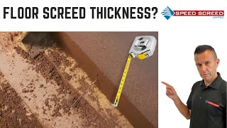 Floor Screed Thickness What depth of screed do you need Maximum and minimum screed depths [upl. by Hosea]