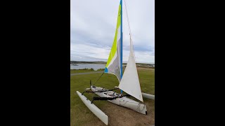 Making a simplified jib system for a Hobie Tandem Island [upl. by Samal477]