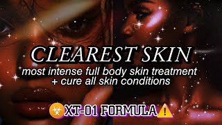 ☣️XT01✨1000x MOST INTENSE CLEAR SKIN Subliminal  cure acne amp all skin conditions ❌PURGING [upl. by Ellebyam101]