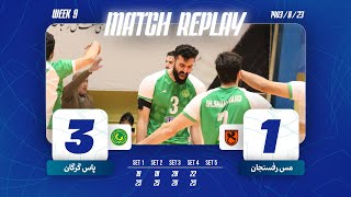 IRAN MENS VOLLEYBALL PREMIER LEAGUE 202425 WK 9 Mes Rafsanjan vs Pas Gorgan full match [upl. by Rosenzweig]