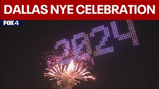 Dallas New Years Eve Fireworks and Drone Show 2024  FOX 4 [upl. by Melamie]