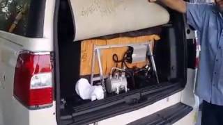 12V Electric Automotive Air Conditioning Compressor install New Revolution [upl. by Navinod]