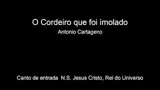 O Cordeiro que foi imolado Adapt solo  A Cartageno [upl. by Yemorej]