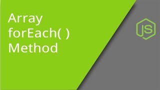 JavaScript Array forEach Method [upl. by Hsoj308]