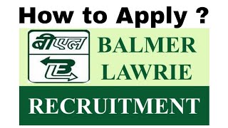 Balmer and Lawrie Recruitment 2024  Latest Jobs in Balmer and Lawrie  Officer Jobs 2024 [upl. by Jet188]