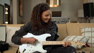 Marquita Pring Learns The Basics Of Electric Guitar [upl. by Cthrine]