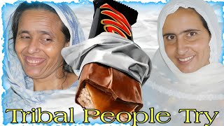 Tribal People Try Mars Chocolate For The First Time [upl. by Fabien541]