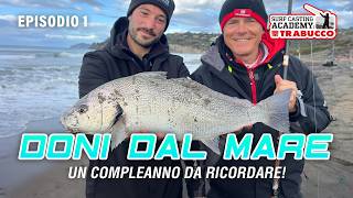 UNINIZIO DI STAGIONE CON IL BOTTO  surfcasting academy S8E1 trabuccofishing orata surfcasting [upl. by Rauscher655]