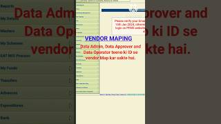 how to map vendor in pfms  pfms par vendor kaise map kare  pfms shorts viral ytshorts [upl. by Naimaj]