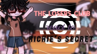 The Losers Club React To Richie’s Secret  maryland  reddie  please read start [upl. by Nimoynib867]