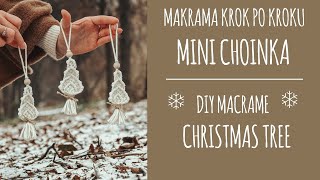 18 Makrama krok po kroku Mini choinka  dokładne tłumaczenie węzłów  DIY Macrame christmas tree [upl. by Fennessy32]