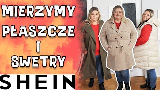 🍁🍁 MIERZYMY JESIENNE PŁASZCZE I SWETRY Z SHEIN I SKLEP PLUS SIZE I MADZIOF [upl. by Reichert]