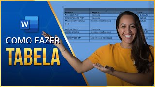 Como Fazer Tabela no Word Aula Básica de Como Criar e Formatar Tabelas  Passo a Passo [upl. by Anigroeg]