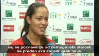 Ana Ivanovic talks about Novak Djokovic [upl. by Annahsor]