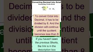 python program to convert decimal to octal shorts bintuharwani decimaltooctal pythonforbeginners [upl. by Artek905]