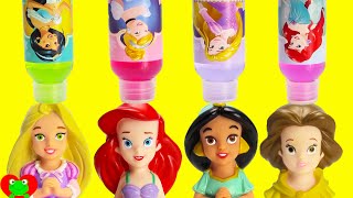 Disney Princess Magic Bath Time Soap LEARN Colors with Happy Places and Surprises [upl. by Notxarb]