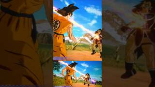 Goku defeats Raditz quickly Raditz gets hit by the Special Beam Cannon Goku lives [upl. by Palm]