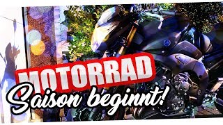 Motorradsaison 2018 beginnt Frühjahrscheck Motorrad  Lederkombi und Motorrad Visier versiegeln [upl. by Leirraj501]