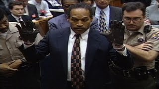 OJ Simpson Infamously Trying On Gloves At Trial [upl. by Nueoras]