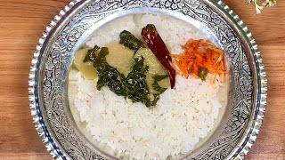 Sabz Monji Haakh  simple basic easy and tasty recipe with 2 ingredients only kashmir kashmiri [upl. by Aerdnek71]