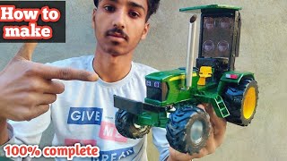 💥How to make a johndeere tractor l Ghar per johndeere tractor kaise banaen ✅💯 [upl. by Tunk]