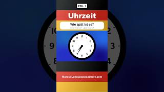 🇩🇪 Lerne die Uhrzeit auf Deutsch 110  Fragen und Antworten für Anfänger deutschlernen shorts [upl. by Aihk236]