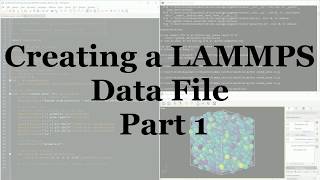 Using Python to Generate LAMMPS Data [upl. by Ogata730]