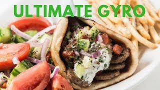 Home Made Gyros Pita Tzatziki and Lamb Easy and Delicious [upl. by Astiram]