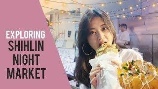 TAIWAN EP 3  EXPLORING SHILIN NIGHT MARKET 士林夜市 [upl. by Haeel]