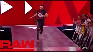 Seth Rollins Saves Roman Reigns After Attacking Dolph Ziggler amp Drew McIntyre Raw July 2 2018 [upl. by Ueih]