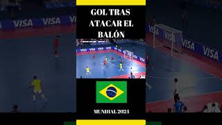 GOL DE FUTSAL BRASIL MUNDIAL 2024 [upl. by Myrta]