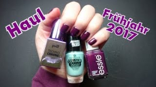 HAUL Frühling 2017  Nagellack von essence essie P2 Techno chrome [upl. by Sumer]