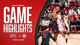 UNLV vs San Diego State Basketball Highlights  202324 Season [upl. by Asiat]