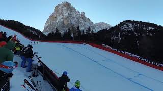 Beat Feuz  Saslong Val Gardena 15122018 Camel Humps Kamelbuckel jump [upl. by Elyl]