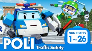 🚔Traffic Safety with POLI Full Episodes│126 Episodes│2 Hour│Robocar POLI TV [upl. by Jasisa]