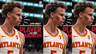 Dyson Daniels Named DEFENSIVE PLAYER OF THE MONTH in Eastern Conference [upl. by Nimaynib522]