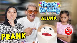 PRANK KASIH KUE JELEK DI HARI ULANG TAHUN ALUNA DIA KECEWA BANGET [upl. by Neelav]