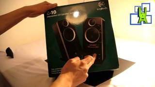 Logitech Z10 Speakers unboxing [upl. by Omsoc]