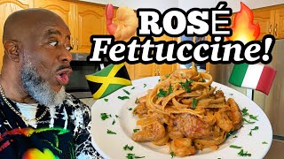 How to make Rose Chicken amp Shrimp Fettuccine  Deddys Kitchen [upl. by Ppik]