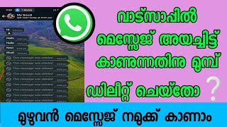 How To See Deleted Messages On WhatsApp  WhatsApp Deleted Messages Recovery Guide [upl. by Ahtebat282]