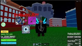 INSANE Combo Buddy Sword  GodHuman  Portal Blox Fruits Bounty Hunting HighLight Bounty 30M [upl. by Ellatnahc]