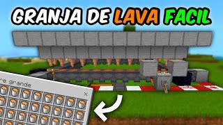 COMO HACER una GRANJA DE LAVA en MINECRAFT BEDROCK 120 [upl. by Warga]