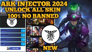 NEW ARK INJECTOR 2024 NO PW  INJECTOR ML  APK UNLOCK ALL SKIN MOBILE LEGENDS [upl. by Walford]