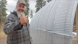 Quonset Hut Build Part 2 We Start Raising the Arches [upl. by Yenreit]