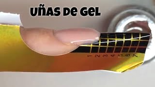 Uñas de Gel con molde  Tutorial Paso a Paso con geles Makear [upl. by Vange]