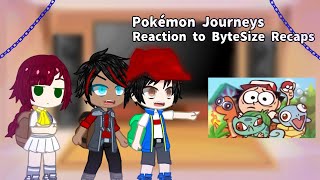 Pokemon Journey reaction to Pokemon Red and Blue ByteSize Recaps  Gacha Club  Pokemon Journey [upl. by Clava]